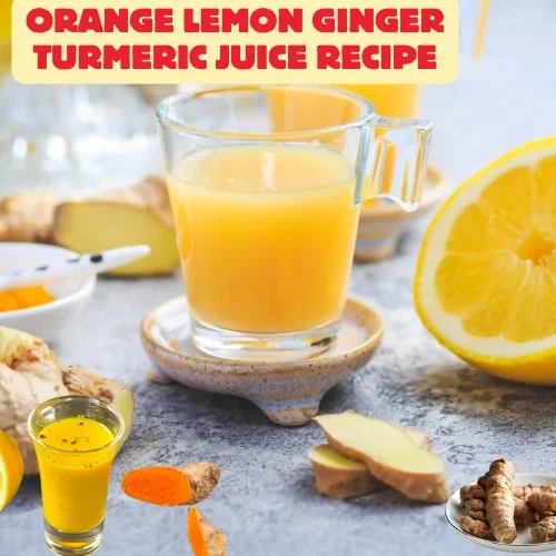 Orange Lemon Ginger Turmeric Juice Recipe