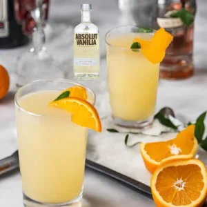 Cocktail With Vanilla Vodka And Orange Juice