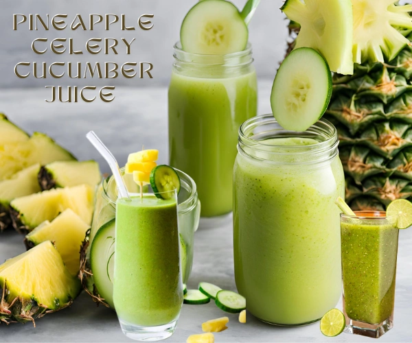 Pineapple Celery Cucumber Juice