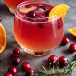 Cranberry Orange Whiskey Sour