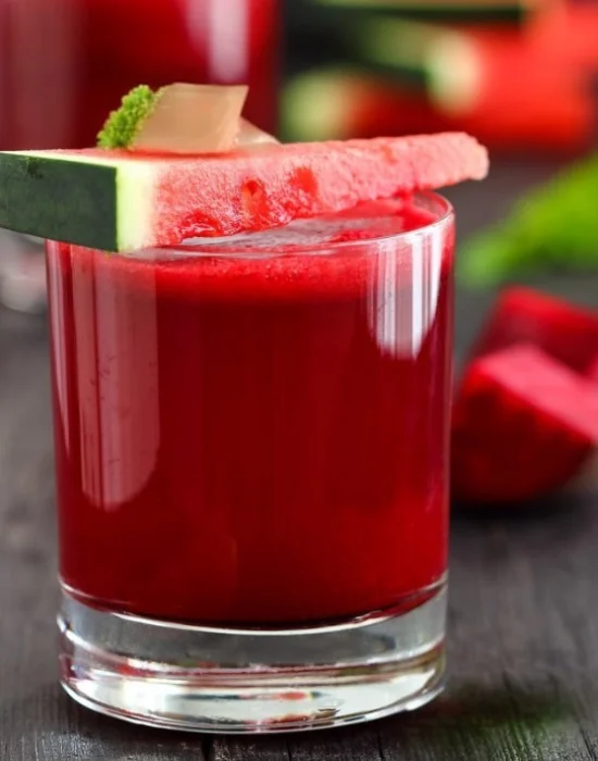 Watermelon Cherry And Berry Beet Juice