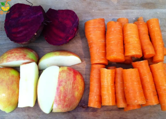 Apple Carrot and Beetroot Juice