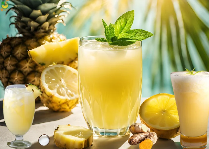 Pineapple Coconut Lemon Ginger Juice