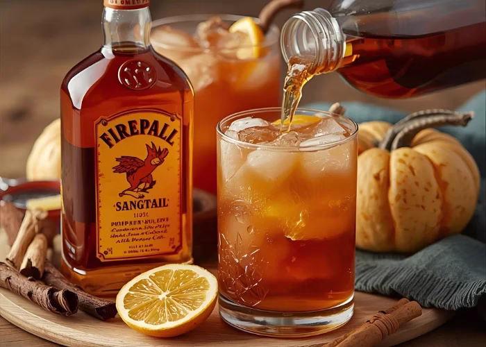 Pumpkin Spice Fireball Sangria