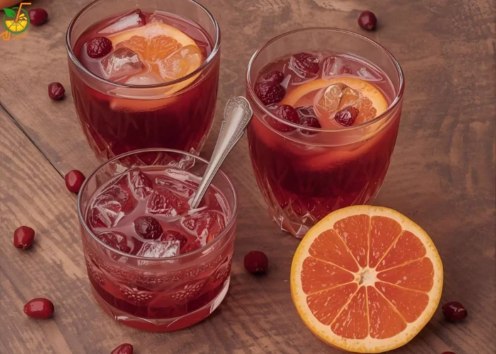 Cranberry Orange Sangria Cocktail