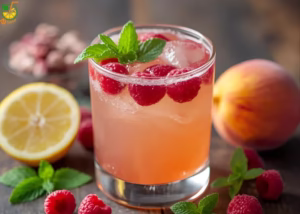 Raspberry Peach Lemonade