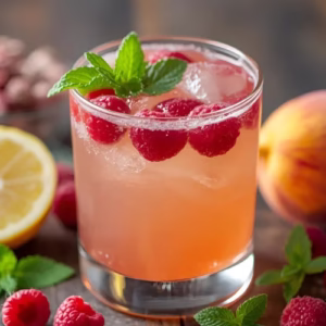 Raspberry Peach Lemonade