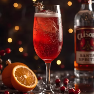 Santa Spritz Christmas Cocktail