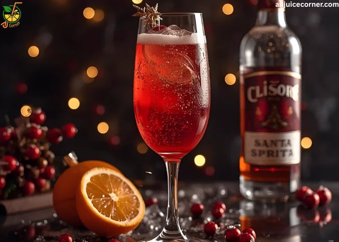 Santa Spritz Christmas Cocktail