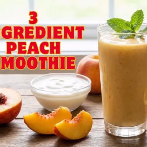 3 ingredient peach smoothie