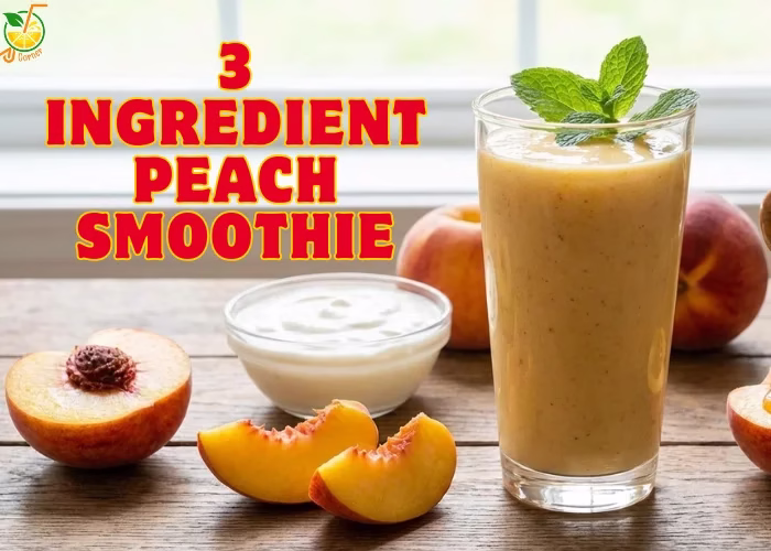 3 ingredient peach smoothie