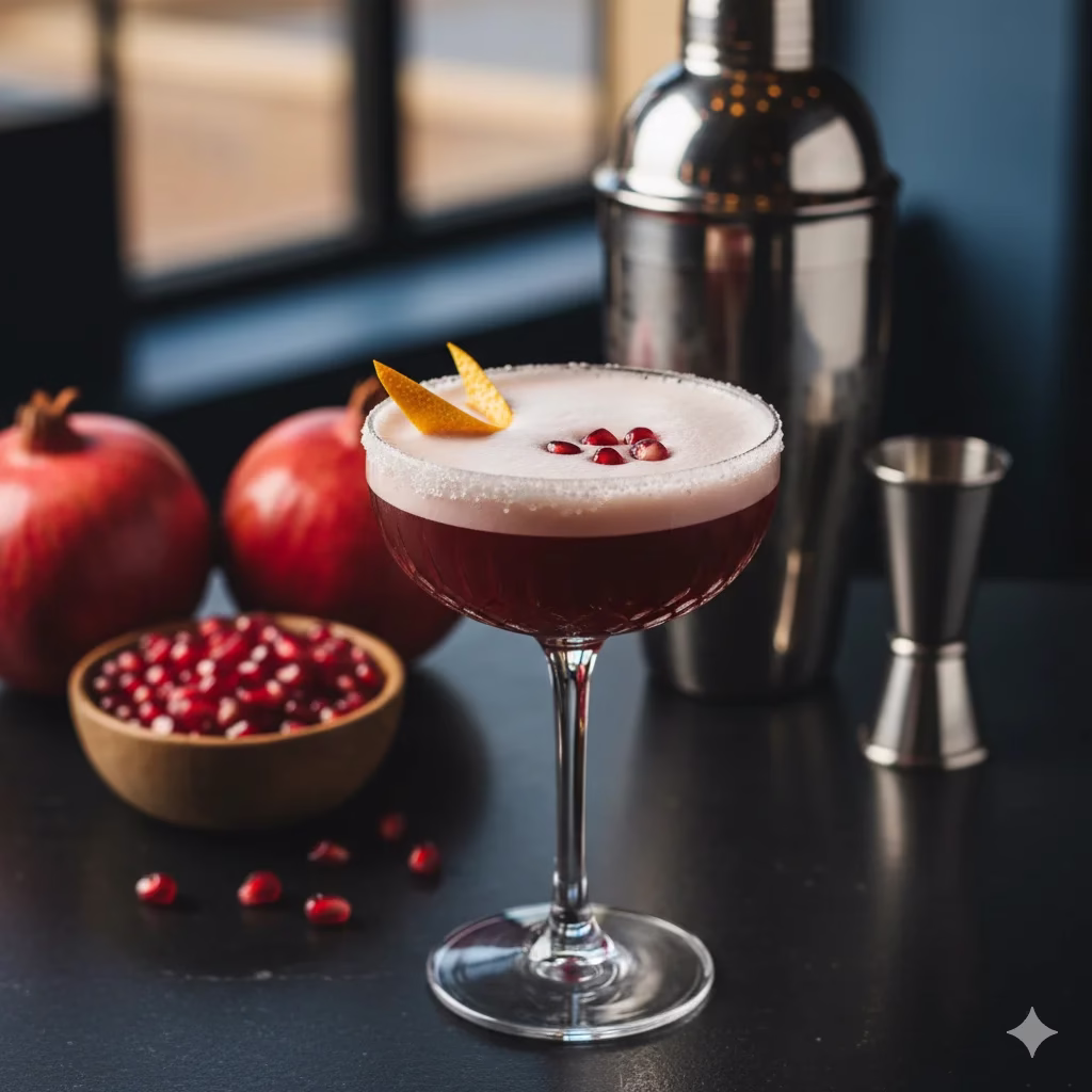 Pomegranate Gin Sour