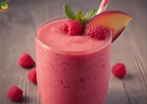 Raspberry Peach Smoothie