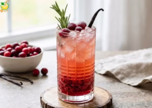 Vanilla Cranberry Crush Mocktail