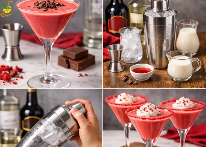 Red Velvet Martini Cocktail