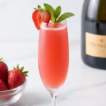 Strawberry Bellini Cocktail