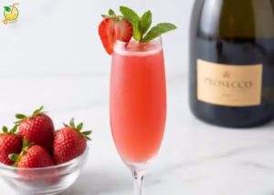 Strawberry Bellini Cocktail