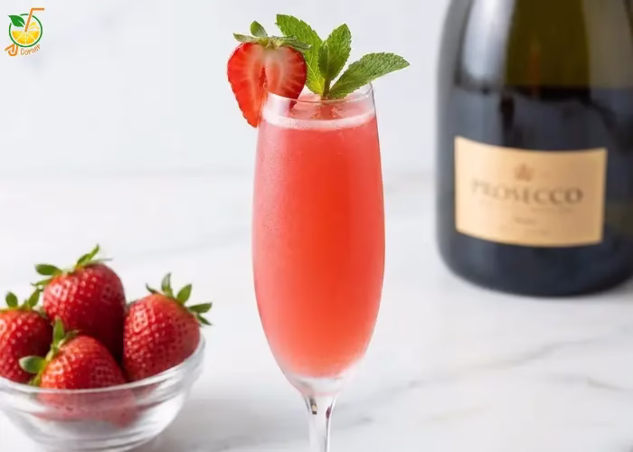 Strawberry Bellini Cocktail