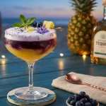 Blueberry Pineapple Tequila Sour