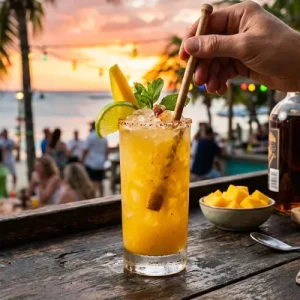Mango Rum Swizzle