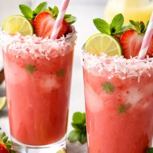 Strawberry Coconut Mocktail
