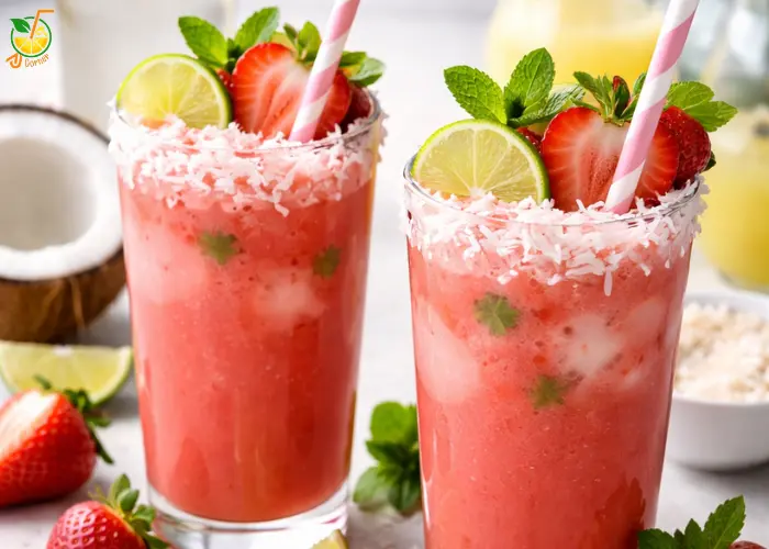 Strawberry Coconut Mocktail