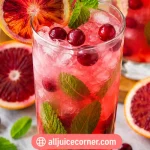 Blood Orange Ginger Cranberry Mojitos