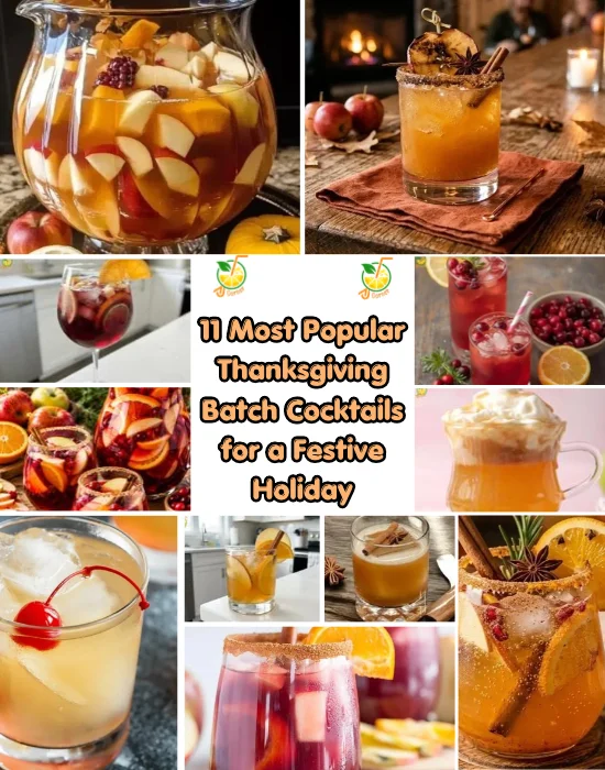 Thanksgiving Batch Cocktails